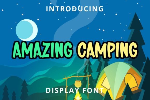 Amazing Camping Font for Creative Craft Projects