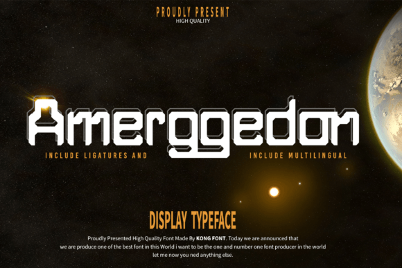 Amerggedon Font for Eye-Catching Campaign Designs
