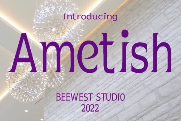 Ametish Font for Elegant Editorial Design