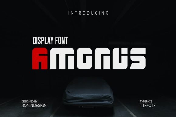 Amonus Display Font for Modern Web Design