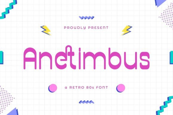 Anetimbus: A Retro Display Font for Creative Makers