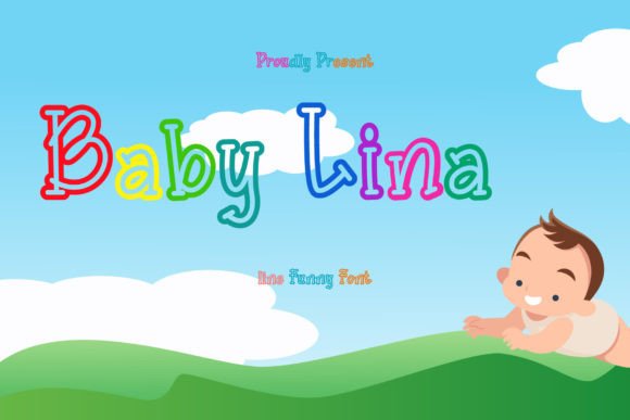 Baby Lina Display Font for Web Design and Branding