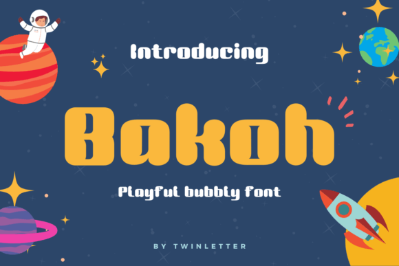 Bakoh: A Bubbly Display Font for Modern Web Design