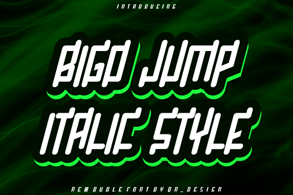 Bigo Jump: A Bold Display Font for Modern Editorial Design