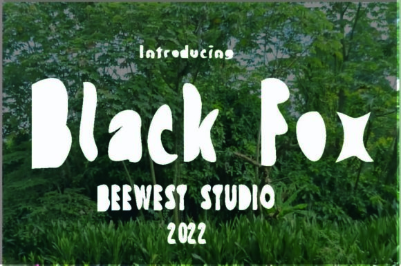 Black Fox: A Bold Display Font for Branding Projects