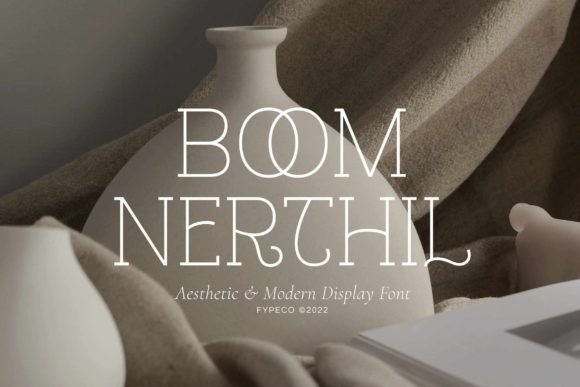 Boom Nerthil: Modern Display Font for Handmade Creations