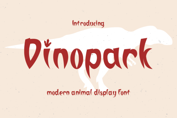 Dinopark Font for Spooky and Scary Design Projects