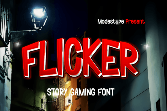 Flicker – A Mystery-Inspired Display Font for Web Design