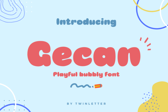 Gecan Display Font for Creative Makers and Designers