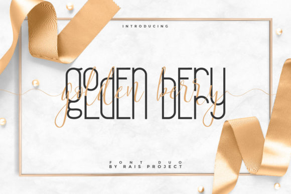 Golden Berry: A Chic Display Font for Digital Creativity
