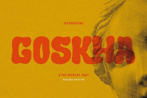 Goskha: A Bold Display Font for Creative Branding