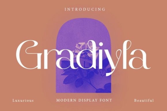 Gradiyla: A Luxurious Display Serif Font for Digital Creativity