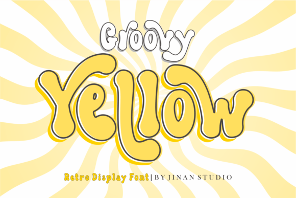 Groovy Yellow Font for Eye-Catching Design