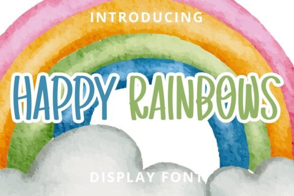 Happy Rainbows Font for Trendy and Engaging Visuals