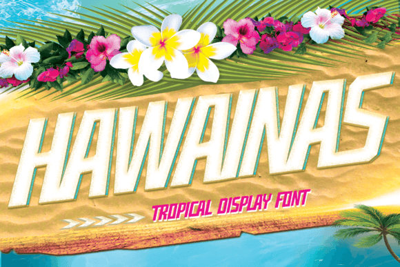Hawainas - A Tropical Display Font for Vibrant Publishing