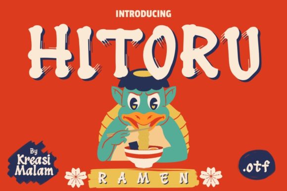 Hitoru Ramen: A Handmade Font for Japanese-Inspired Design