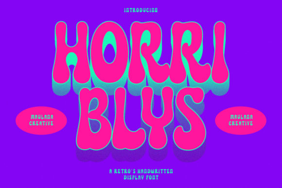 Horriblys: A Handwritten Display Font for Bold Branding