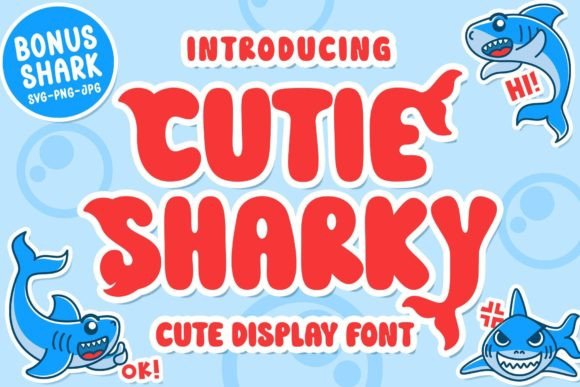 Introducing Cutie Sharky – A Playful Display Font for Digital Creatives