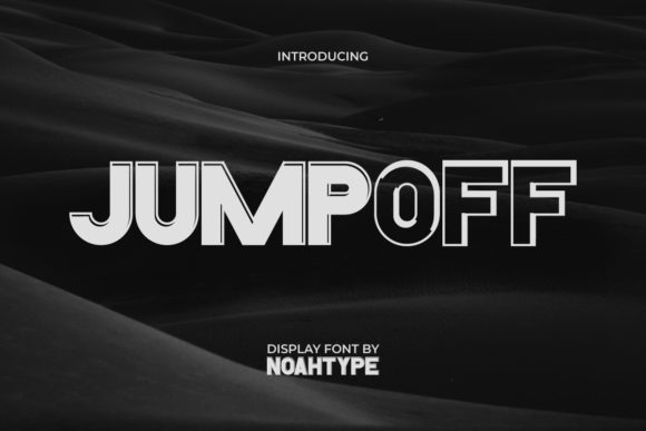 Jumpoff: A Bold Display Font for Modern Branding Projects
