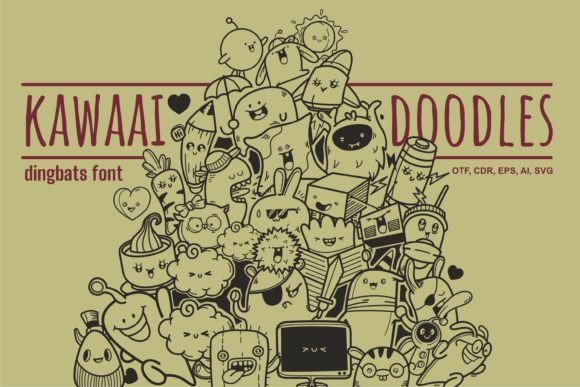 Kawaai Doodles: A Cute Font for Business Branding