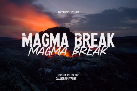 Magma Break Font for Modern Editorial Design