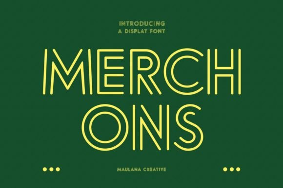 Merchons Font for Handmade Creations and Branding
