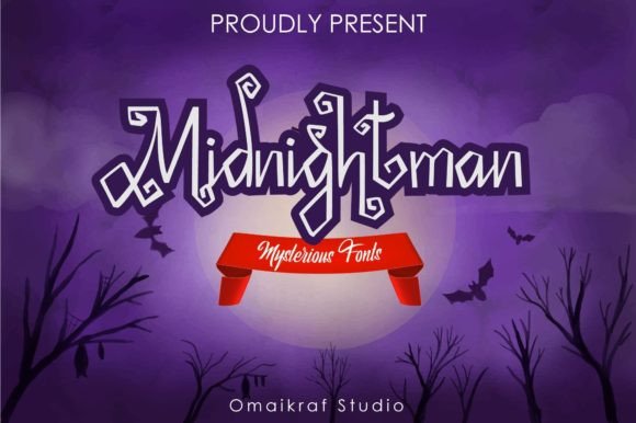 Midnightman Font for Spooky Creativity and Mysterious Designs
