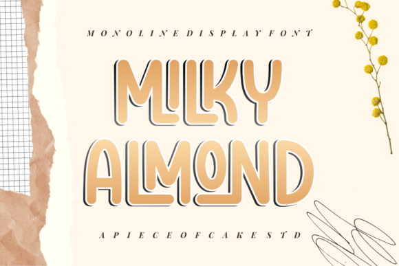 Milky Almond Font for Professional Branding and Creative Projects
