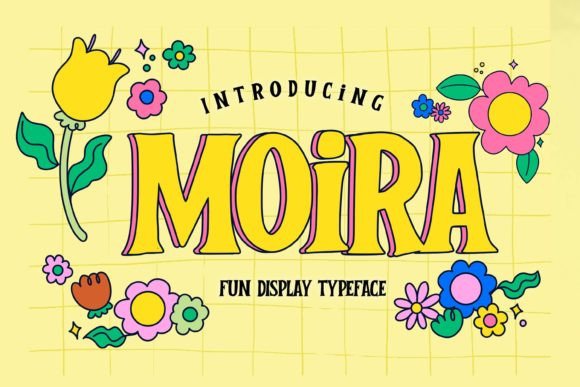Moira: A Display Font with Textured Charm for Branding Projects