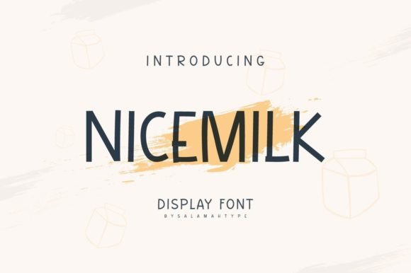 Nicemilk: A Joyful Display Font for Creative Campaigns