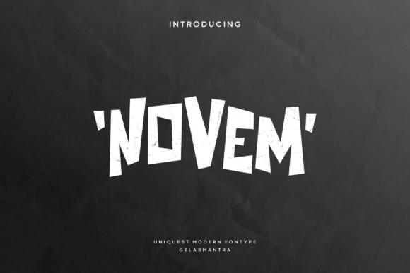 Novem Font for Modern Campaign Design