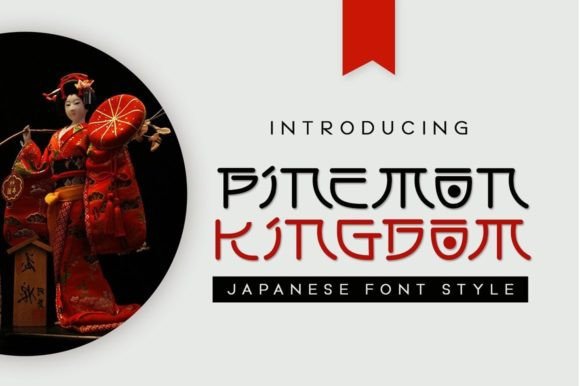 Pinemon Kingdom Display Font for Japanese-Inspired Web Design
