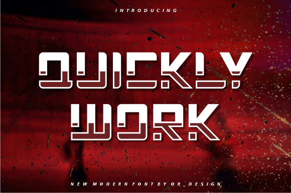 Quickly Work: A Bold Font for Creative Makers