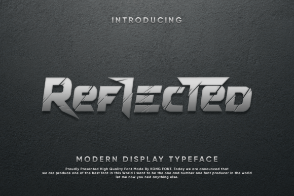 Reflected: A Playful Display Font for Creative Branding