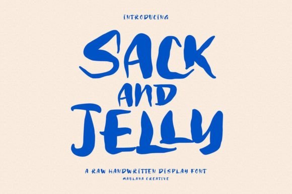 Sack and Jelly: A Handwritten Display Font for Bold Branding