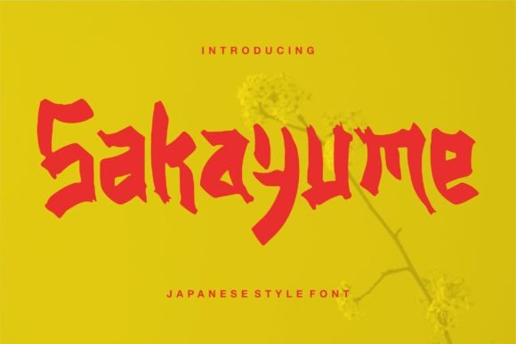 Sakayume Display Font for Japanese-Inspired Branding