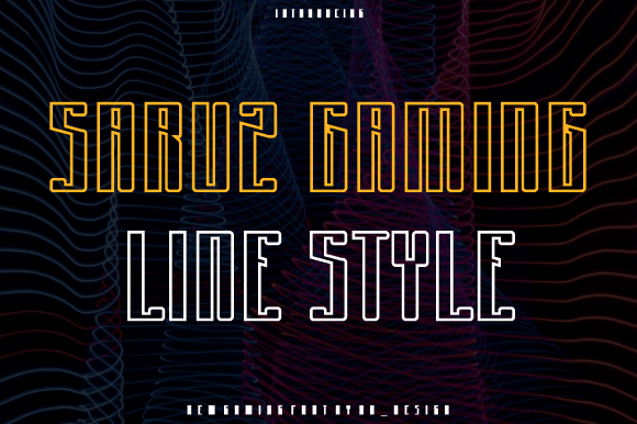 Saruz Gaming Font for Bold Branding and Eye-Catching Campaigns