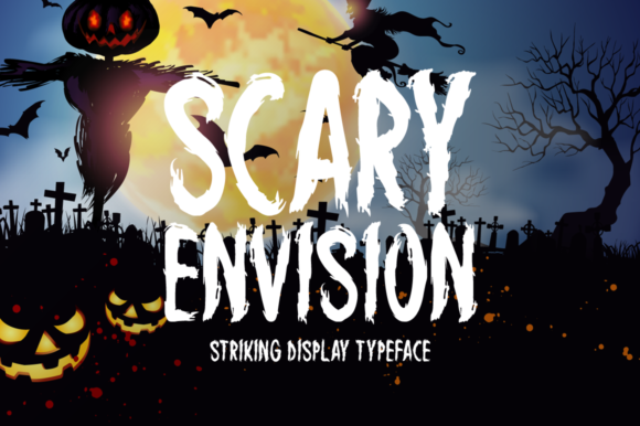 Scary Envision Font for Halloween-Themed Web Design