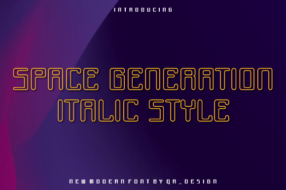 Space Generation Font for Bold Branding and Creative Projects