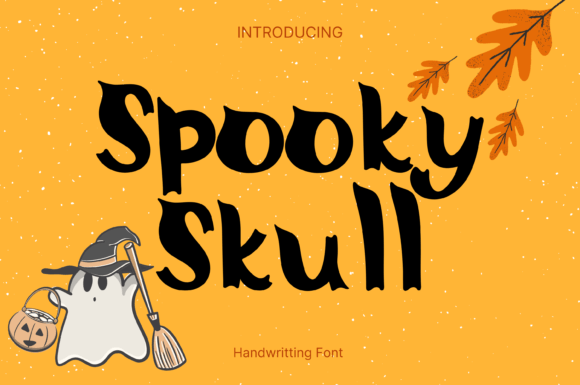 Spooky Skull Font for Whimsical Editorial Design