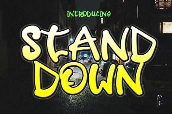 Stand Down: A Fresh Display Font for Digital Creativity