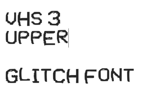 VHS Glitch 3 Upper for Digital Branding and Web Design